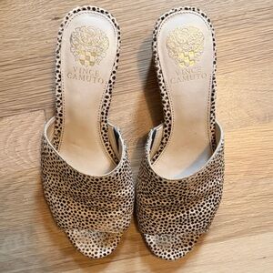 Vince Camuto Dotted Mules | Size 7